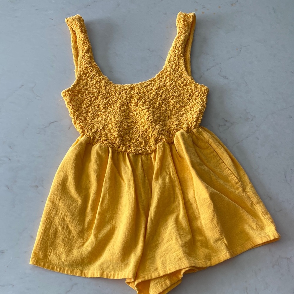 💛Yellow Free People Romper💛